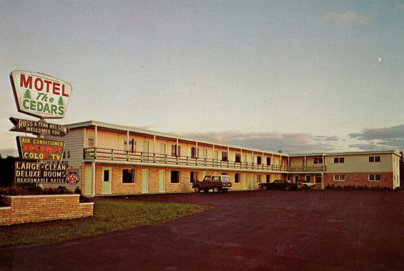 Cedars Motel - Vintage Postcard (newer photo)